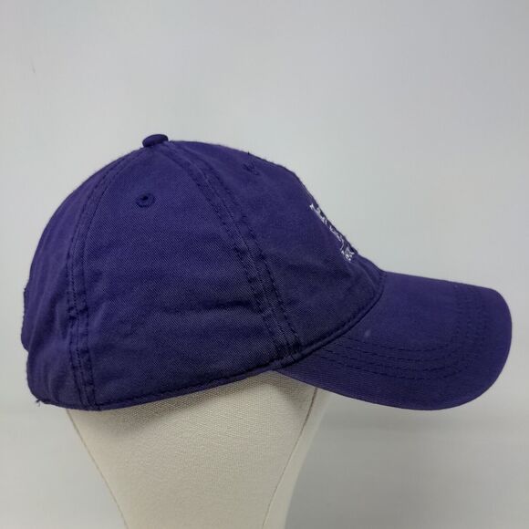 Cap America Men's Slideback Hat Purple The First Tee Essex County Embroidered - Picture 4 of 7